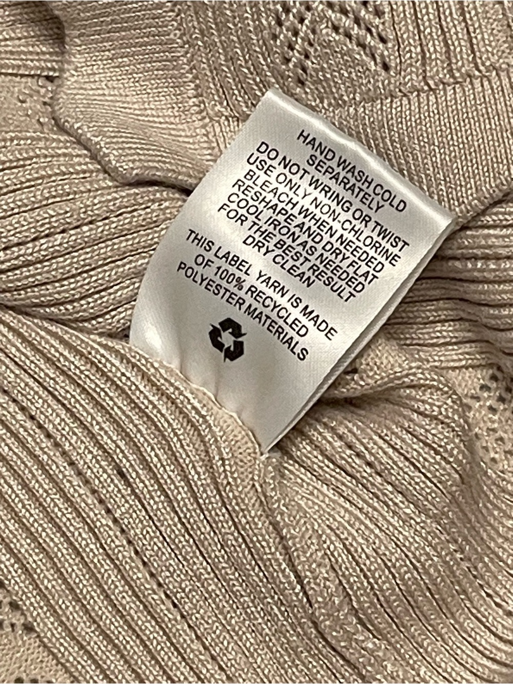 Y2K Dainty Pointelle Open-Knit Tie Front Earth Tone Crop Cardigan Scalloped Hem - Picture 4 of 6